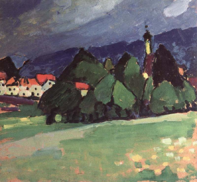 Alexei Jawlensky landscape,murnau oil painting image